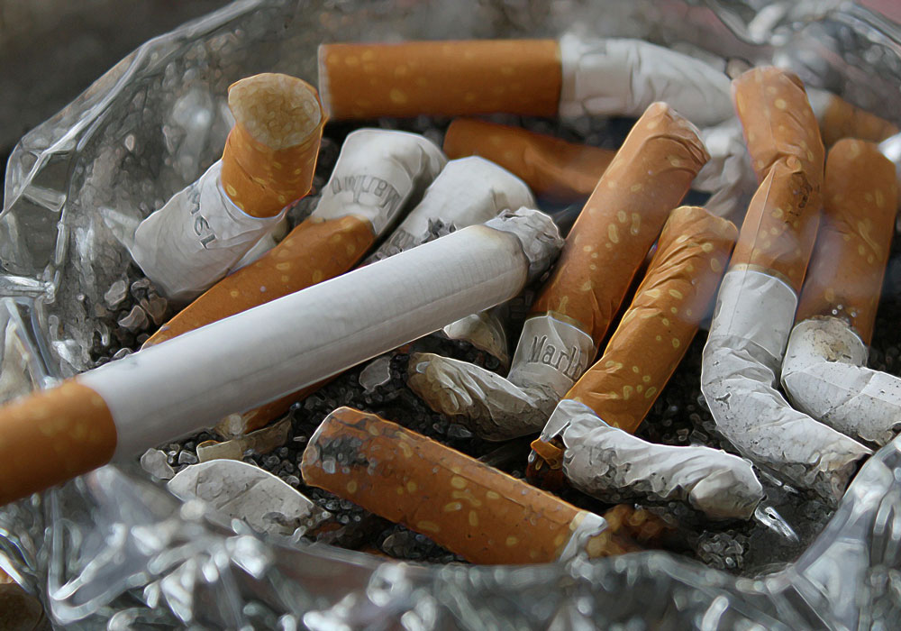 cigarettes in an ashtray